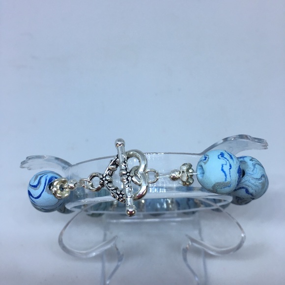 Handmade Polymer Clay Beaded Bracelet “Host Pick” - Picture 3 of 6